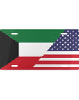 Kuwait USA Flag Vanity Plate