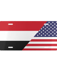 Yemen USA Flag Vanity Plate