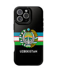 Uzbekistan Flag with Coat of Arms Phone Case