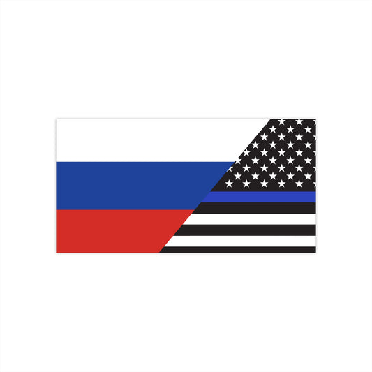 Russians Support US Police Flag Bumper Stickers