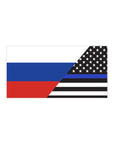 Russians Support US Police Flag Bumper Stickers