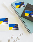 Ukraine Flag Thin Blue Line *4pc Sticker Sheets