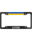 Lutsk with flag License Plate Frame