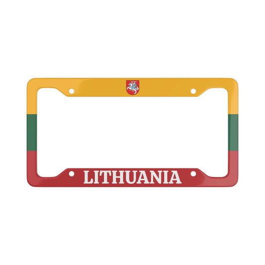Lithuania Colorful License Plate Frame