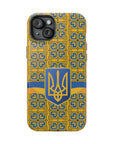 Ukraine Flag Emblem MagSafe Tough Cases