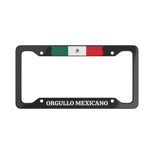 Orgullo Mexicano License Plate Frame