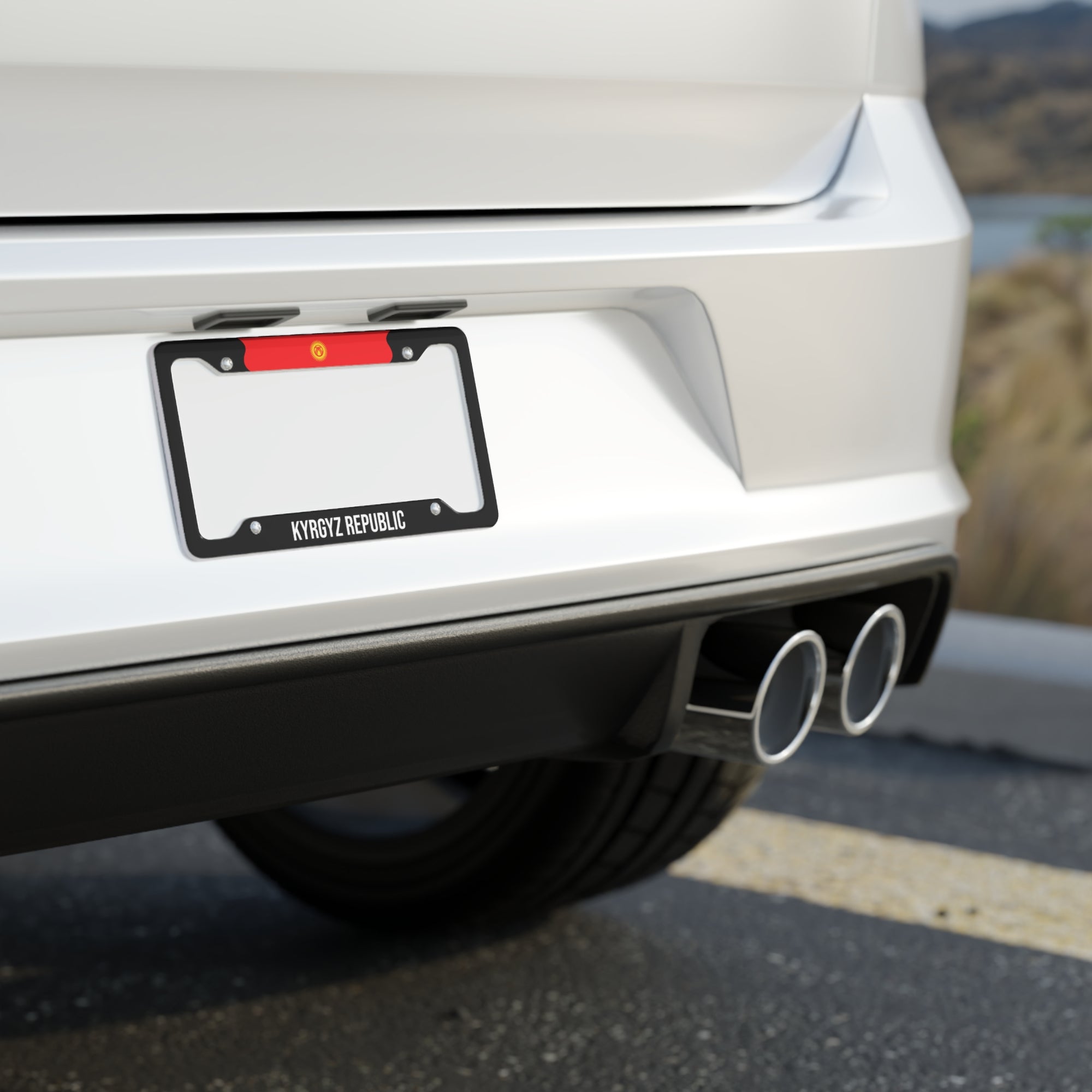 Kyrgyz Republic License Plate Frame