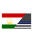 Tajiks Support US Police Flag Bumper Stickers
