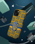 Ukraine Flag Emblem MagSafe Tough Cases