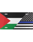 Palestine USA Police Flag Vanity Plate