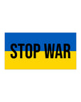 Stop War Ukrainian Flag Bumper Stickers