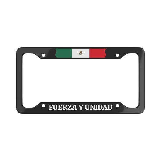 Fuerza Y Unidad License Plate Frame