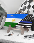 Bashkortostan/ Law Enforcement Flag Vanity Plate