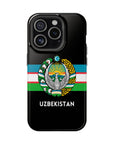 Uzbekistan Flag with Coat of Arms Phone Case