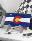 Colorado State Flag, USA Vanity Plate