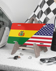 Bolivia USA Flag Vanity Plate