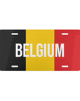 Belgium Country Flag Vanity Plate
