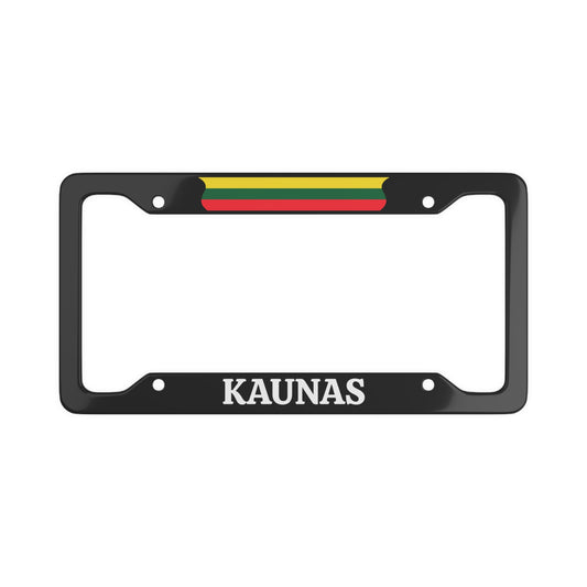 Kaunas, Lithuania Flag License Plate Frame