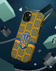 Ukraine Flag Emblem MagSafe Tough Cases