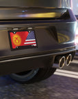 Kyrgyz American New Flag Vanity Plate