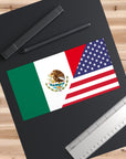MEX/USA Flag Bumper Sticker