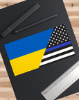 Ukrainians Support US Police Flag Bumper Stickers
