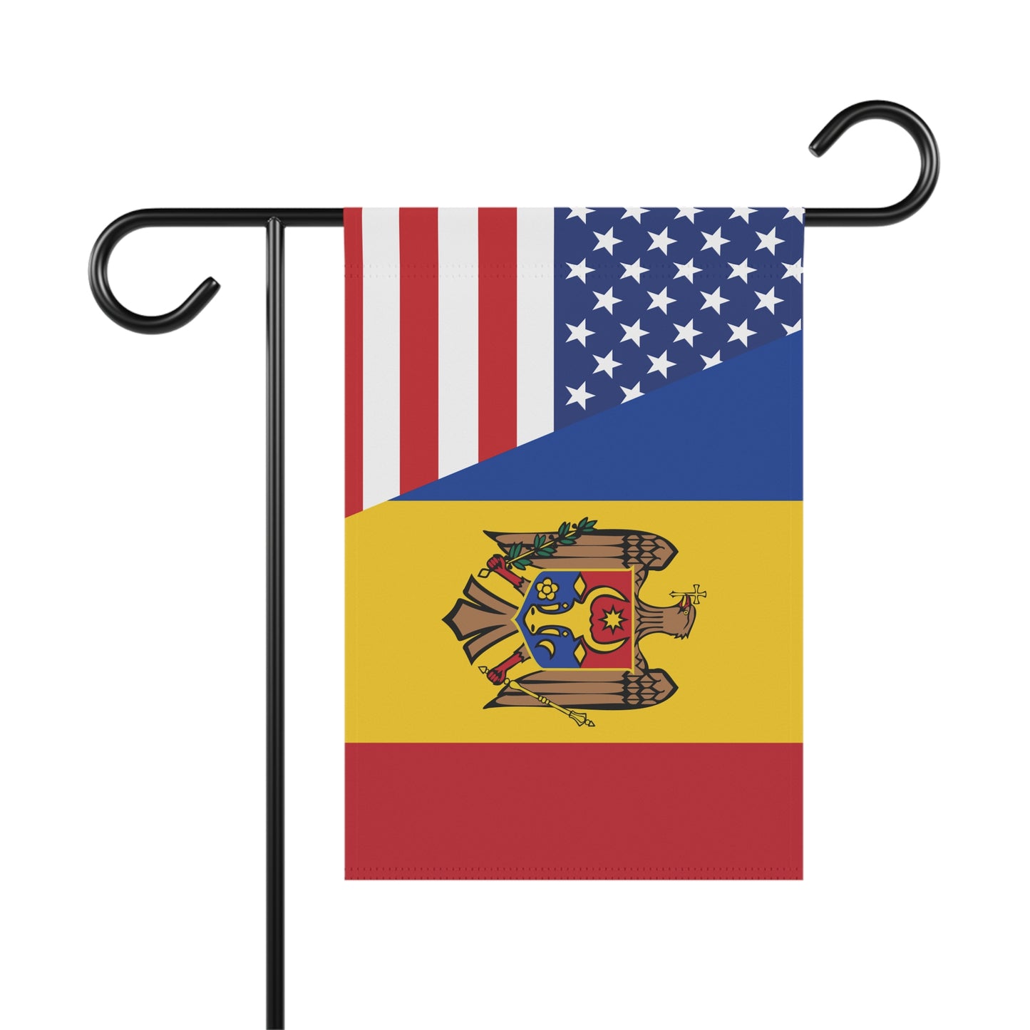 Moldovan American Flag Garden & House Banner