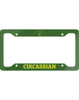 Circassian Colorful License Plate Frame