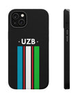 UZB Flag Stripes Phone Case