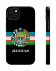 Uzbekistan Flag with Coat of Arms Phone Case