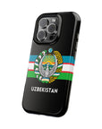 Uzbekistan Flag with Coat of Arms Phone Case