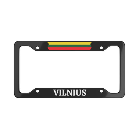 Vilnius, Lithuania Flag License Plate Frame
