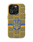 Ukraine Flag Emblem MagSafe Tough Cases