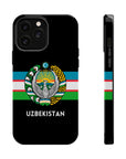 Uzbekistan Flag with Coat of Arms Phone Case