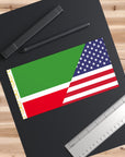 Chechen American Flag Bumper Sticker