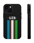 UZB Flag Stripes Phone Case