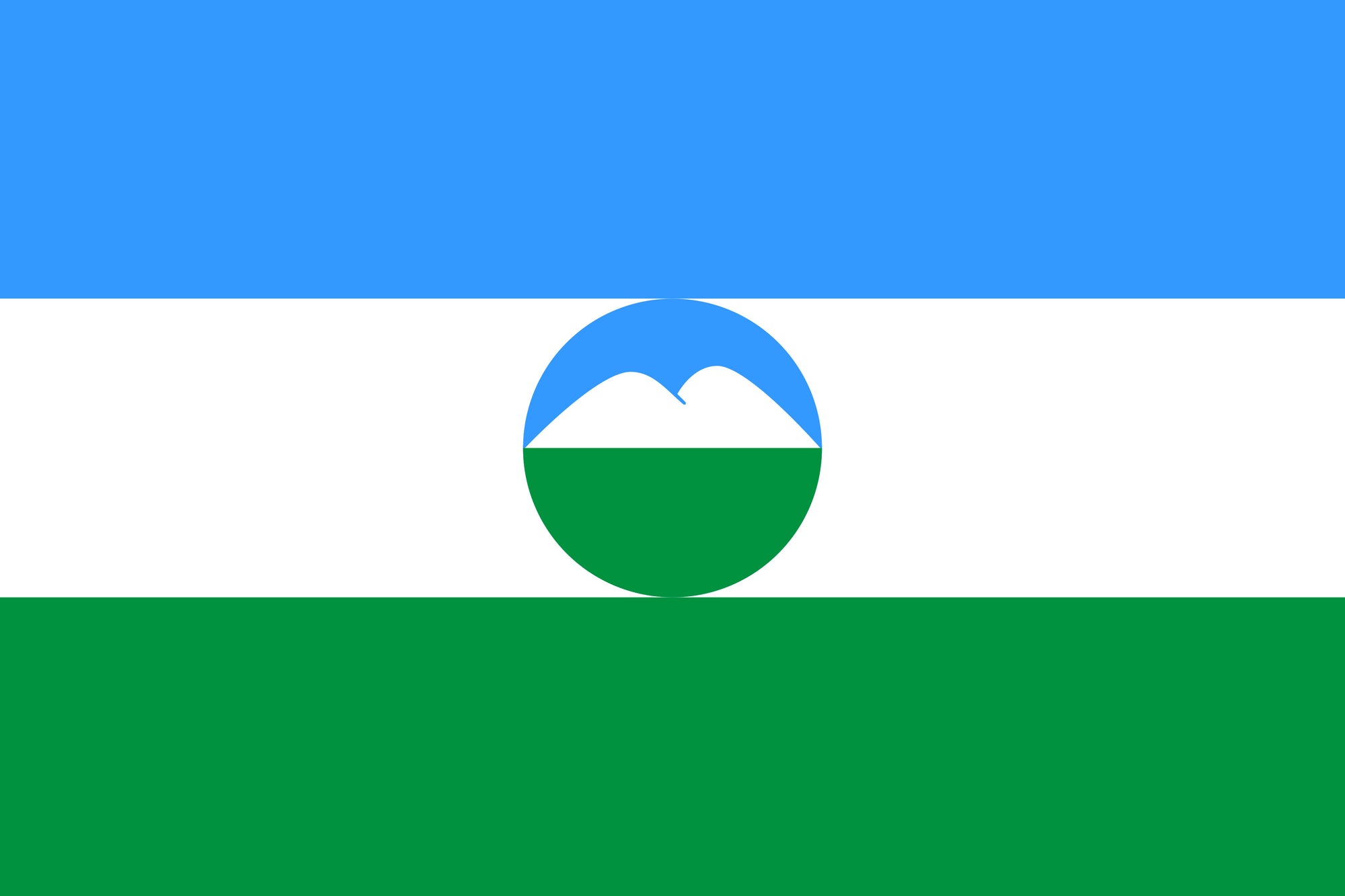 ETHNIC KABARDINO BALKARIA FLAG