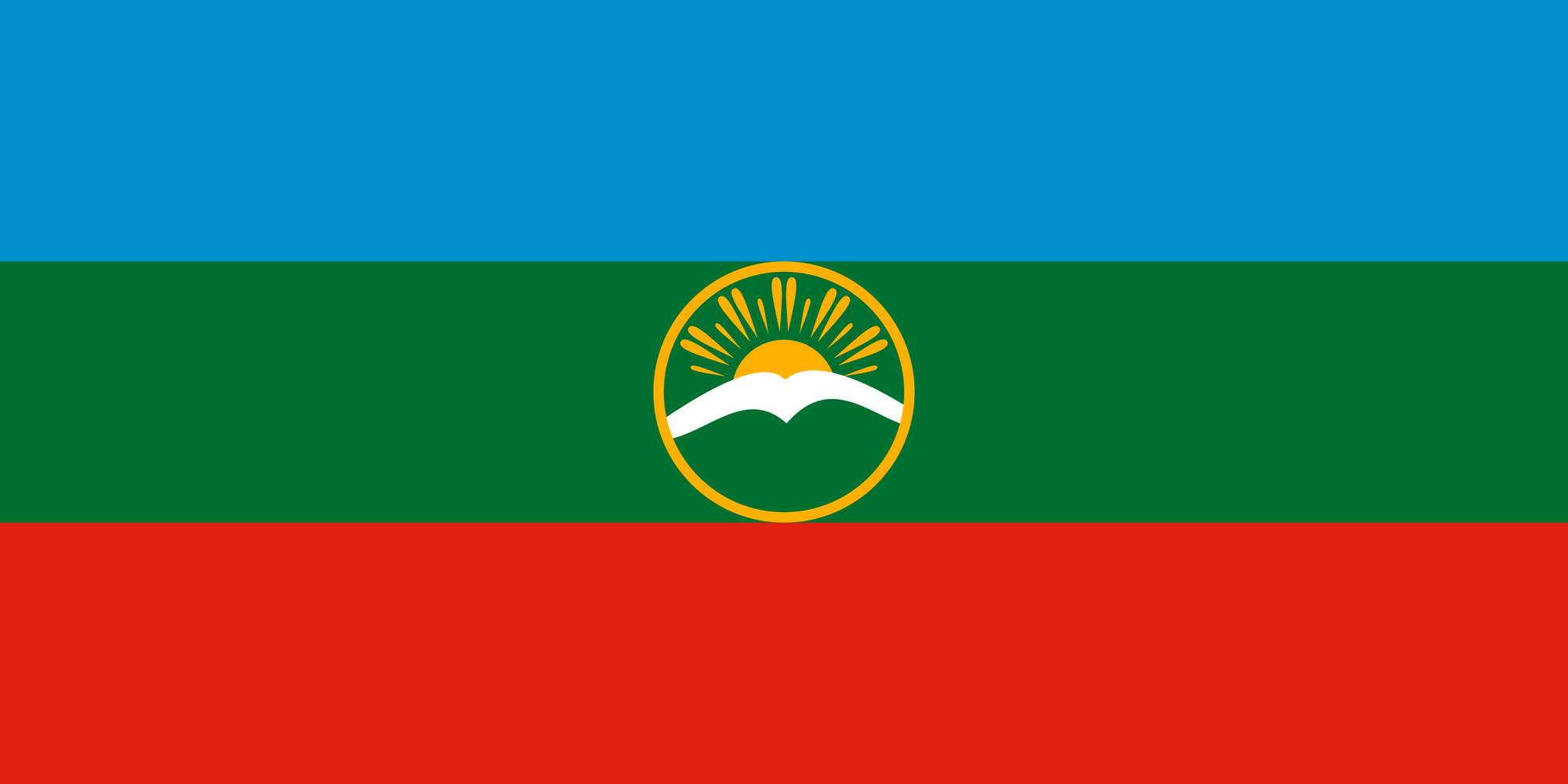 National Flag of Karachay Cherkessia
