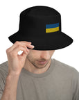Ukrainian Flag Embroidery Bucket Hat