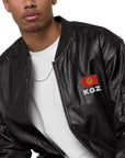 KGZ Leather Bomber Jacket