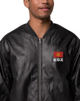 KGZ Leather Bomber Jacket