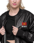 KGZ Leather Bomber Jacket