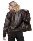 KGZ Leather Bomber Jacket