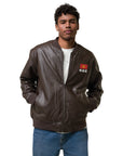 KGZ Leather Bomber Jacket