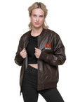 KGZ Leather Bomber Jacket