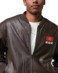 KGZ Leather Bomber Jacket