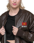 KGZ Leather Bomber Jacket