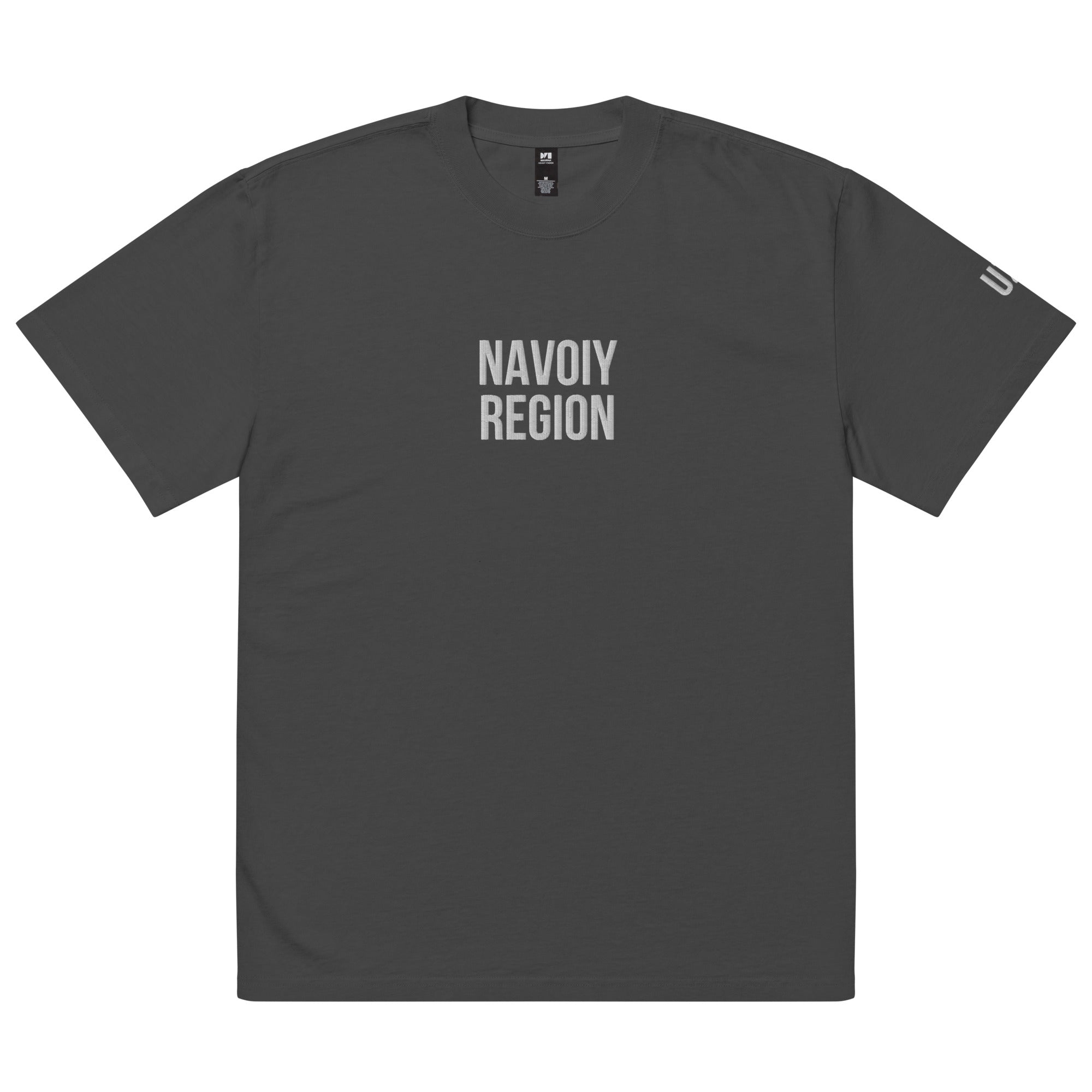 Navoiy Region UZB Embroidered Oversized faded t-shirt