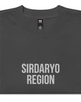 Sirdaryo Region UZB Embroidered Oversized faded t-shirt