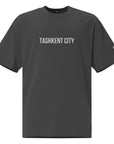 Tashkent City UZB Embroidered Oversized faded t-shirt
